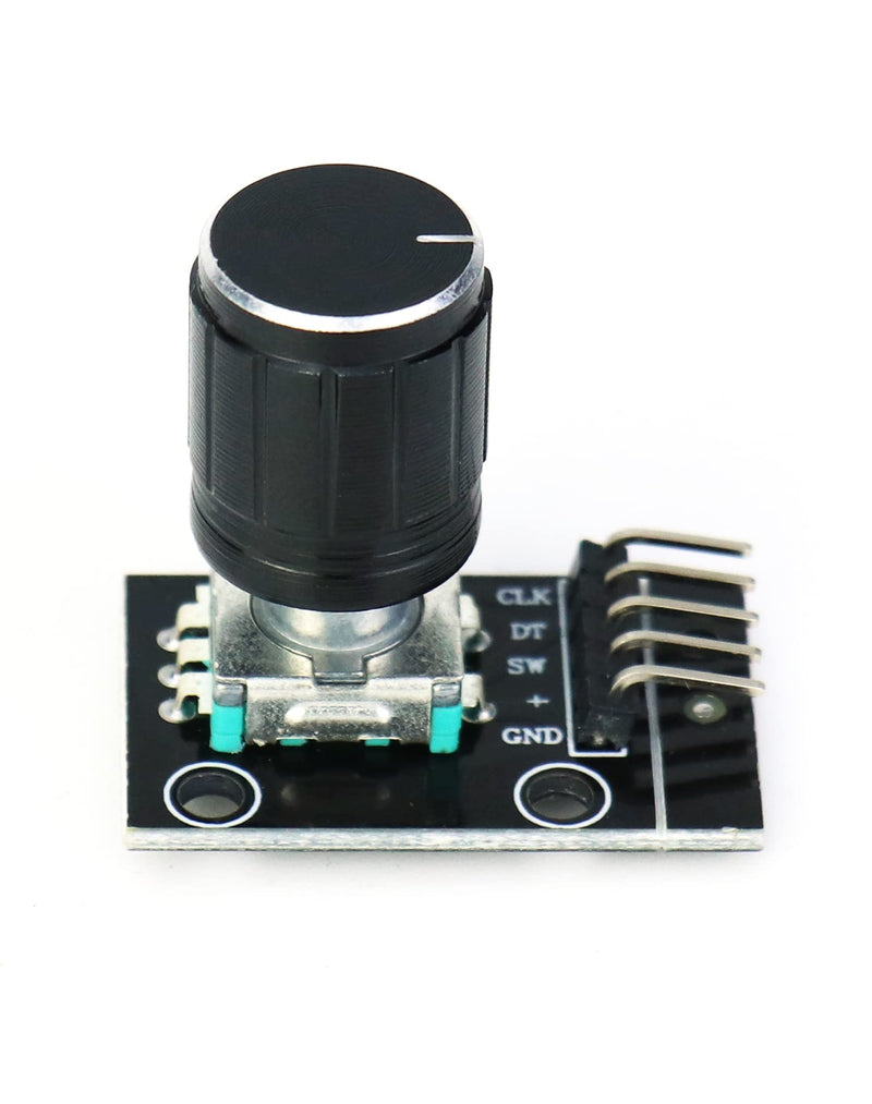 [AUSTRALIA] - QWORK 5pcs KY-040 Rotary Encoder Module 360 Degree Rotary Angle Encoders with Push Button for Arduino 