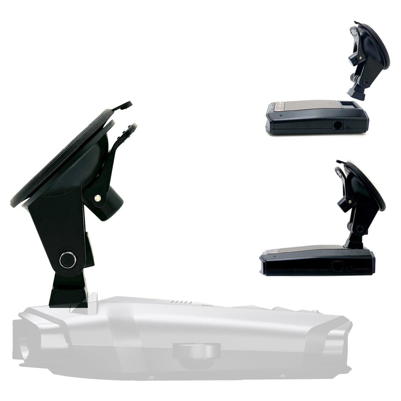 Strong Suction Mount w/Magnetic Dock Cradle for Cobra RAD 700i Dual Pro 360 & Road Scout Radar Detectors (EZ Magnet Connection)