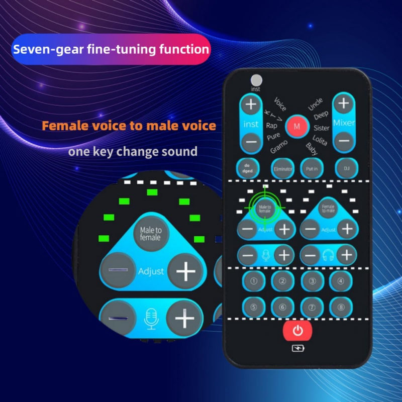 [AUSTRALIA] - High-Definition Portable Voice Changer Sound Card with Real-Time Transformation, Ideal for Streaming, Gaming, and Entertainment Scenarios (M10-for PC) M10-for PC 