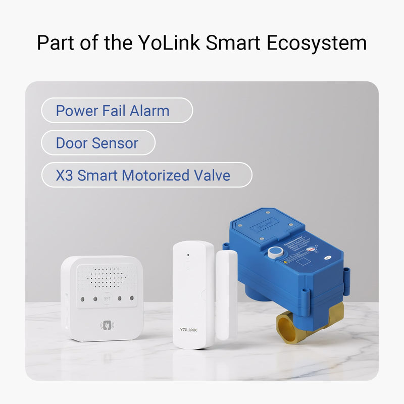 [AUSTRALIA] - YoLink Water Leak Starter Kit: Hub + 4 Leak Sensor 1 (Silent), LoRa Long-Range, App/SMS/Email Alerts, D2D Offline Triggers, 2 AAA Up to 5-Year Battery, Compatible with Alexa/IFTTT/Home Assistant 