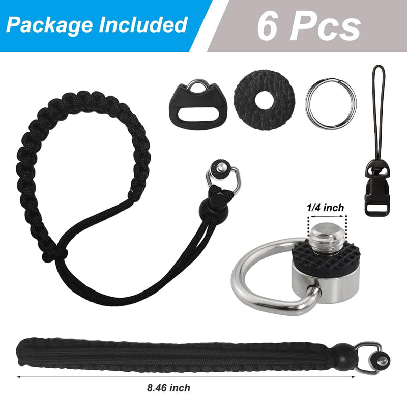 Camera Wrist Strap Adjustable Paracord Camera Hand Straps Lanyard with 1/4 Inch D Ring Screw for DSLR Camera Phone Gimbal Stabilizer Selfie Stick Tripod Mount