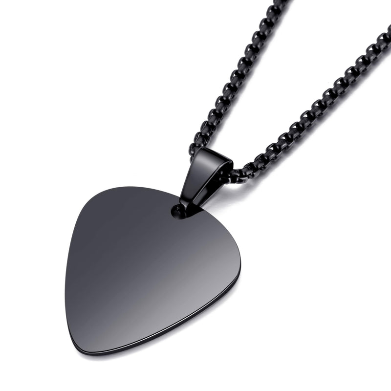 MOO&LEE Guitar Pick Necklace for Men Women Guitar Pendant Music Jewelry Couple set