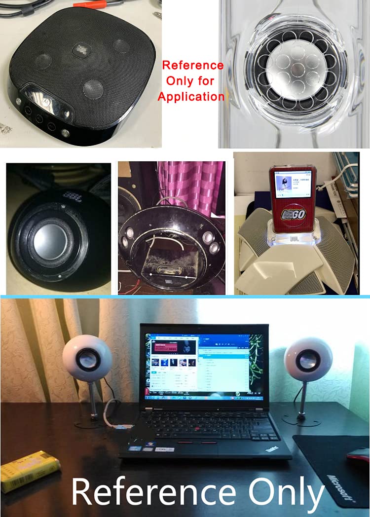 2Pcs 8Ohm 3W Full Range Audio Speaker Replacement Stereo Loudspeaker Magnet Electronic Speaker Repair Compatible with Harman/kardon Soundsticks I~III Speaker/JBL BT-Speaker