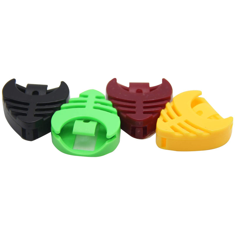 Guitar Pick Holders, Pick Holder Stick on Guitar, 5 Colors 20 Pcs, Guitar Pick Holder Stick On with Adhesive Back and Spring Guitar Accessories Convenient Picks Placement for Electric Guitar Bass
