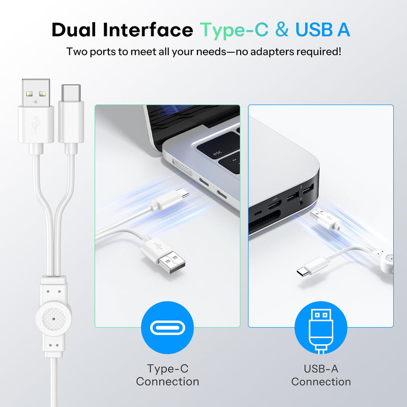 Wired Keyboard and Mouse for Mac, with Number Pad, USB-C/USB-A Plug & Play | Mouse Connects to Keyboard, Full Size for MacBook Air/Pro/iMac/Mini, Hotkeys, Ergonomic 6°Comfort Tilt for Home Office typing