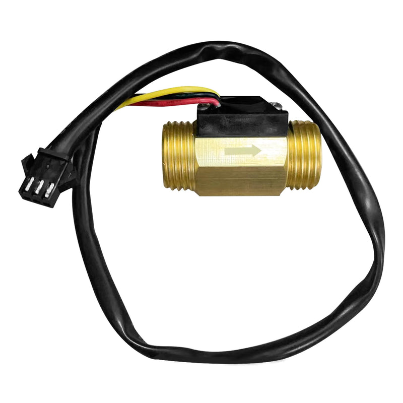 Nikou Water Flow Monitor Sensor G1/2 Hall Sensor, 1 Piece G1/2 Inch Liquid Flow Meter with Copper Effect 1-30 L/min Flow Meter