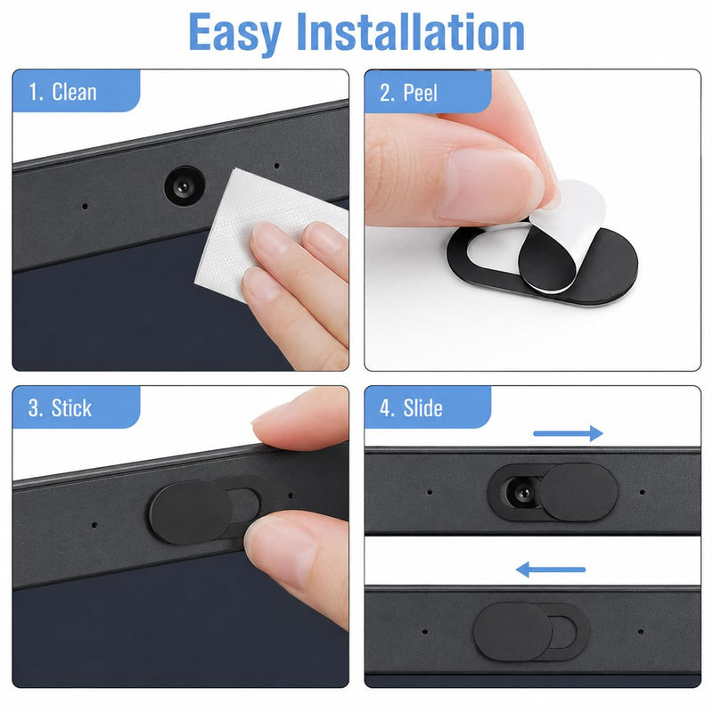 Webcam Cover 6 Pack Ultra Thin Camera Privacy Slide for Laptop Computer