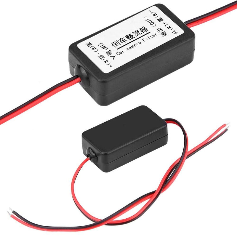 DEWIN Car Reversing Camera Filter, 12 V Filter DC Reversing Camera Power Relay Condenser Filter Rectifier