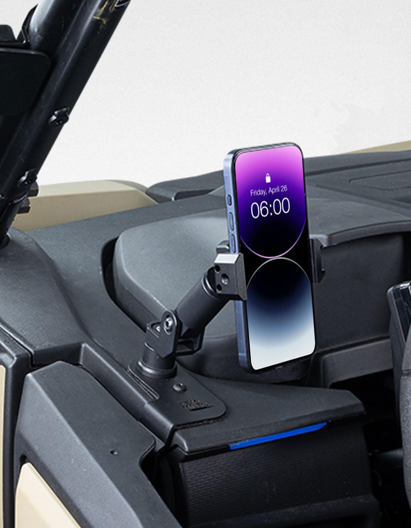KEMIMOTO 2023+ 950 G2 Phone Mount CNC Material 360° Adjustable Aluminum | Compatible with 2023+ CFMOTO ZForce 950 Sport & Trail / ZForce 800 Trail G2, Heavy Duty UTV Phone Holder Easy Installation