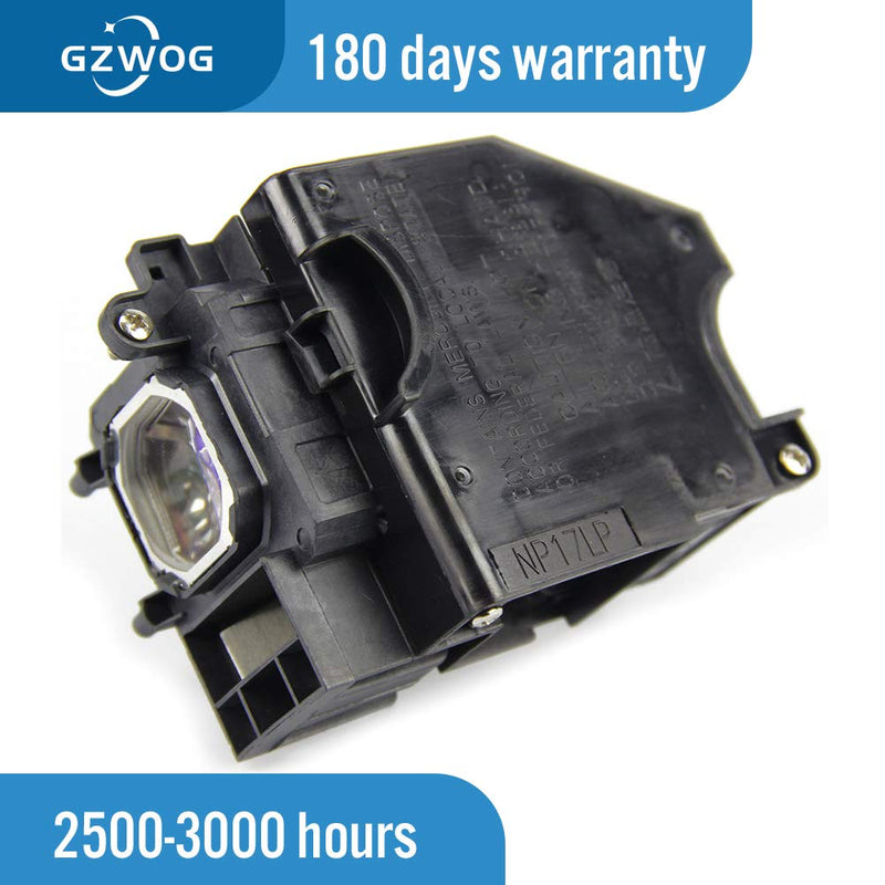 Gzwog NP17LP 60003127/NP17LP-UM Replacement Projector Lamp Bulb with Housing for NEC P350W/P420X/M300WS/M350XS/M420X/NP-UM330X/UM330W/NP-UM330X-WK1/UM330W-WK1/NP-UM330XI/UM33