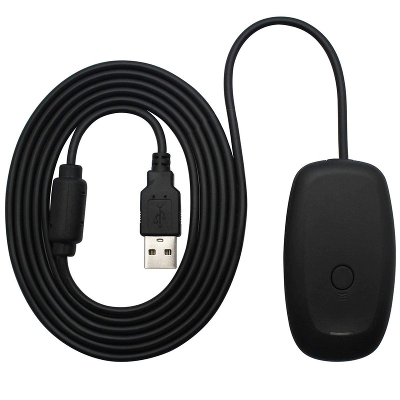Wireless USB Gaming Receiver Adapter Compatible with Microsoft Xbox 360 Controllers, Desktop PC Laptop Gaming Adapter for Windows PC