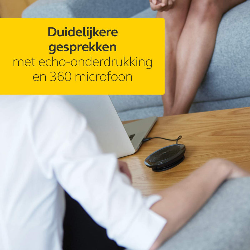 [AUSTRALIA] - Jabra 7410-209 Model Speak 410 USB Speakerphone, Plug and Play Solution, Works with All PCs, Outstanding Sound Quality, Full Compatibility with UC Systems & VoIP Clients, LED Indicators 