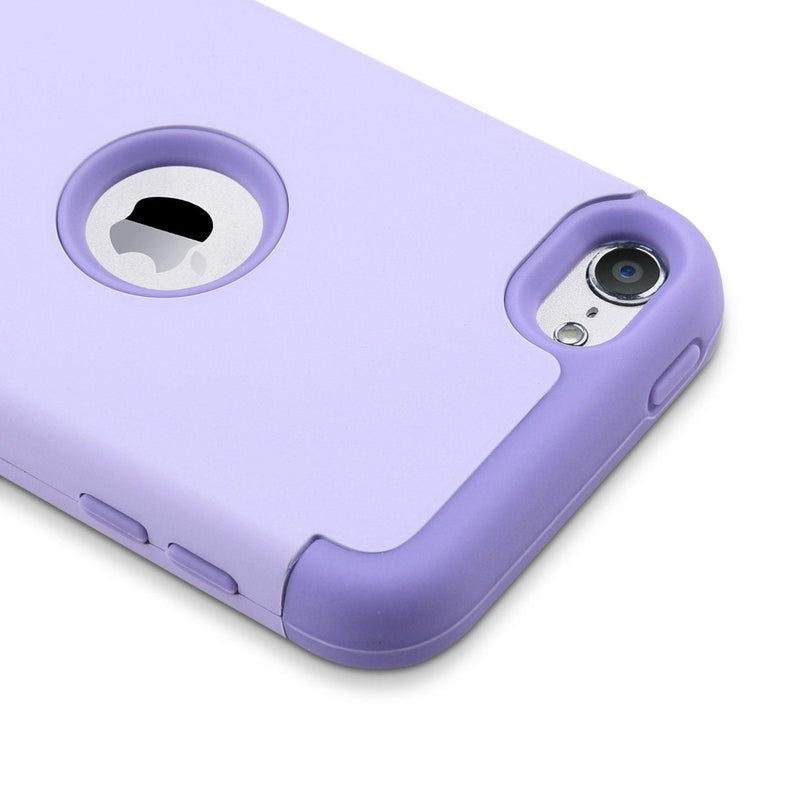 ULAK Compatible with iPod Touch 7 Case, iPod Touch 6 Case, iPod Touch 5 Case, Heavy Duty High Impact Knox Armor Case Cover for iPod Touch 5th/6th/7th Generation, Purple