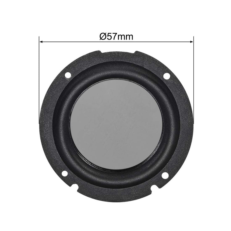 uxcell 2Pcs 2 Inches 57mm Bass Speaker Passive Radiator Auxiliary Rubber Vibration Plate Subwoofer DIY Repair