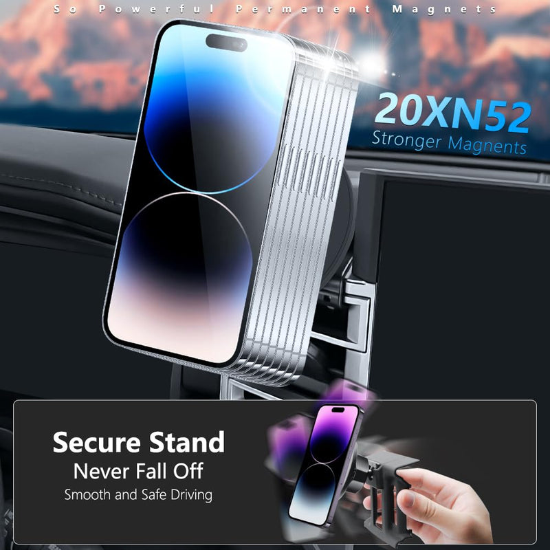 Dodge RAM Trucks Magnetic Phone Mount Fit for Dodge RAM Trucks 2013-2018, Super Stable Magnetic Phone Holder Adjustable Compatible with iPhone 17/16/15/14/13/12/Mini Series