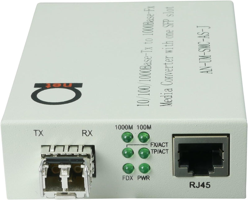 Multimode LC Gigabit Fiber Optic to Ethernet Media Converter, SFP Included | 850nm over OM1 OM2 OM3 OM4 OM5, 62.5/125 or 50/125 - MM LC duplex, 550m/1804ft - Cat5e Cat6 RJ45 10/100/1000 auto sensing