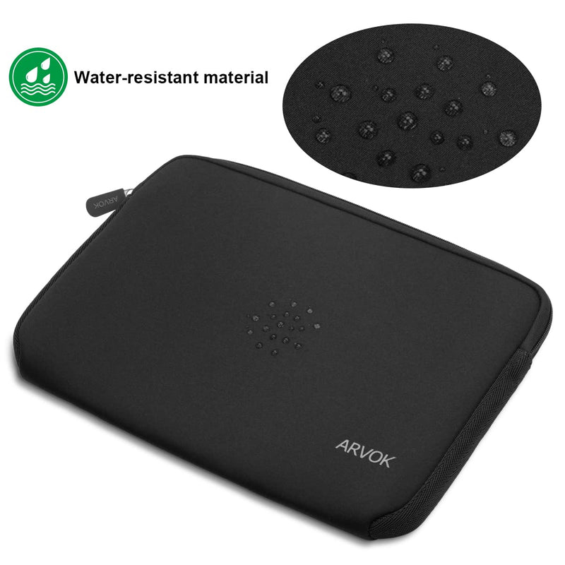 ARVOK 15 15.6 16 inch Laptop Sleeve Case for MacBook pro 16 inch Sleeve Water-Resistant Notebook Computer Pocket Tablet Briefcase Carrying Bag/Pouch Skin Cover for HP/Dell/Lenovo/Asus/Acer, Black 15.6 inch