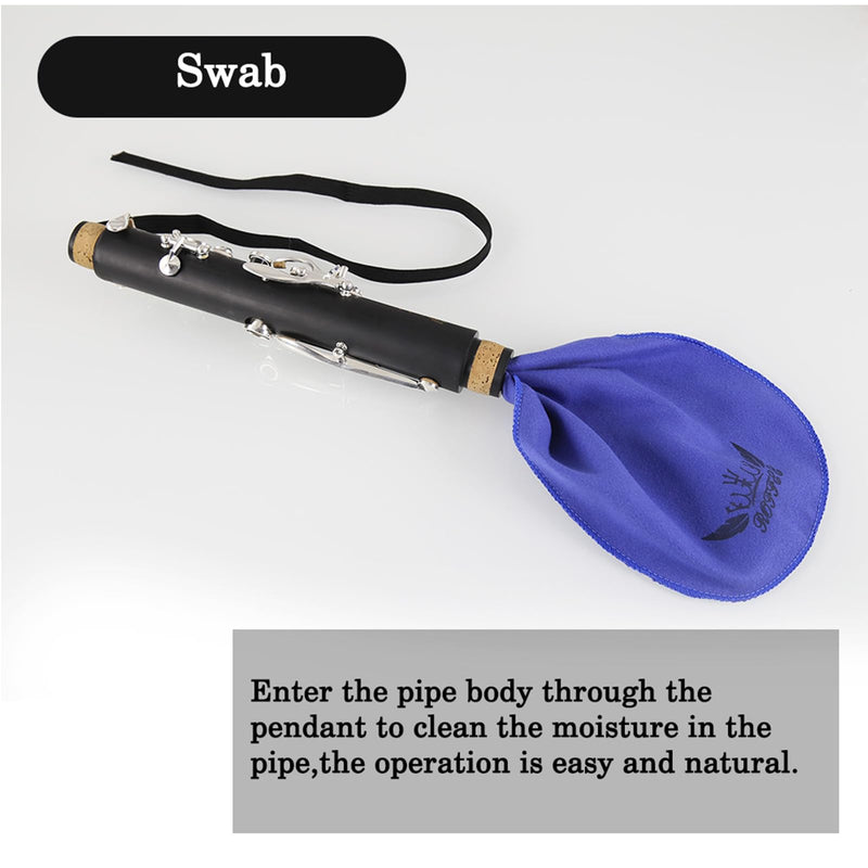 [AUSTRALIA] - Clarinet Cleaning Cleaner Care Maintenance Kit - Clarinet Cleaning Kit: key oil, cork grease, swab, cleaning cloth, thumb rest, mouthpiece brush, screwdriver... 