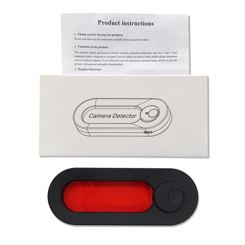 Hidden Camera Detector, LED Hidden Device Detector with Infrared Viewfinders - Pocket Sized Anti Spy Camera Finder Locates Hidden Camera in AirBnB, Hotels and Bathroom