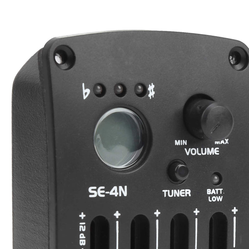 [AUSTRALIA] - 4 Band Equalizer Digital Tuner Pickup, EQ Equalizer Pickup Acoustic Guitar with LCD Display, 4 Band Preamp Musical Instrument Accessories SE?4N Electric Guitar EQ Pickups 