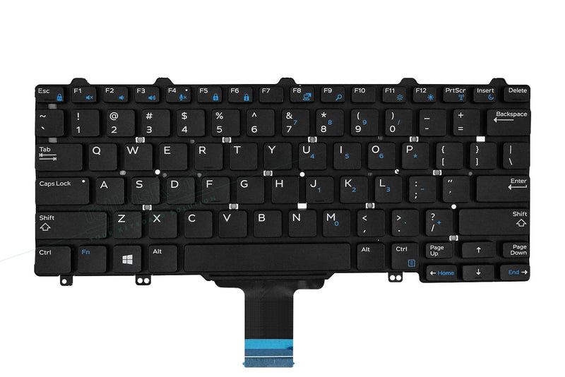 Replacement Non-Backlit US Keyboard for Dell Latitude E7250 / E5250 / E5270 Refurbished