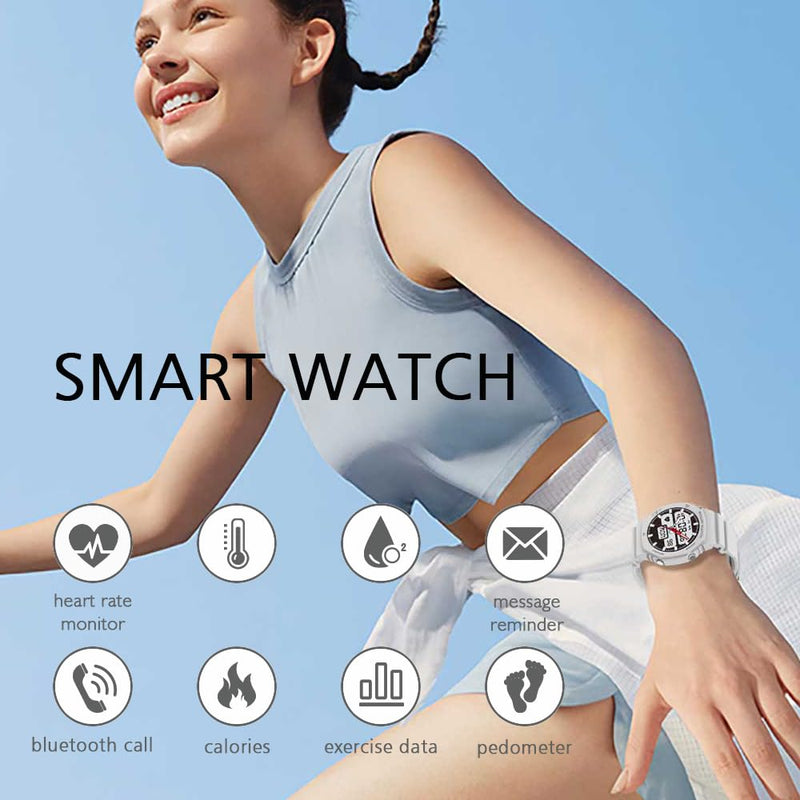 Smart Watches for Men Women Make/Answer Calls,Message Reminder,100+ Sport Modes Exercise Data Record for Calories,Distance,Step,Heart Rate Monitor,Fitness Tracker Android and iOS black