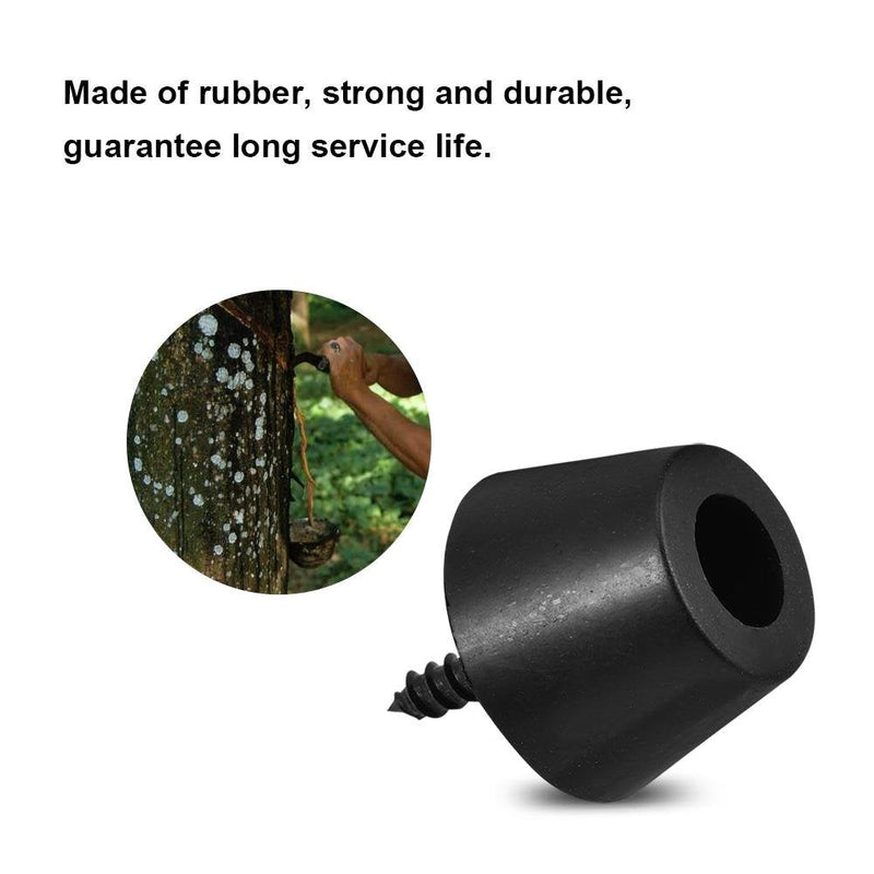 4 Pairs Speaker Rubber Feet Anti-Vibration Base Pad Stand for Speaker Guitar Amplifier w/Screws 30x20mm