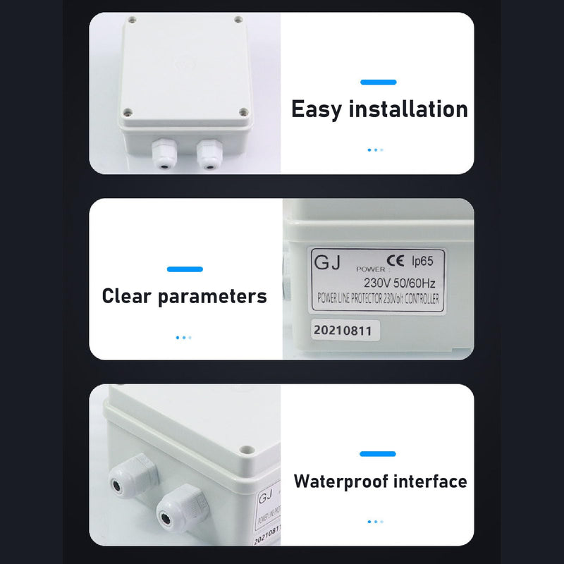 [AUSTRALIA] - VOBOR EMI Mains Filter, Single-Phase 230V 10A IP65 Waterproof, Power EMI Filter for Anti-Interference 