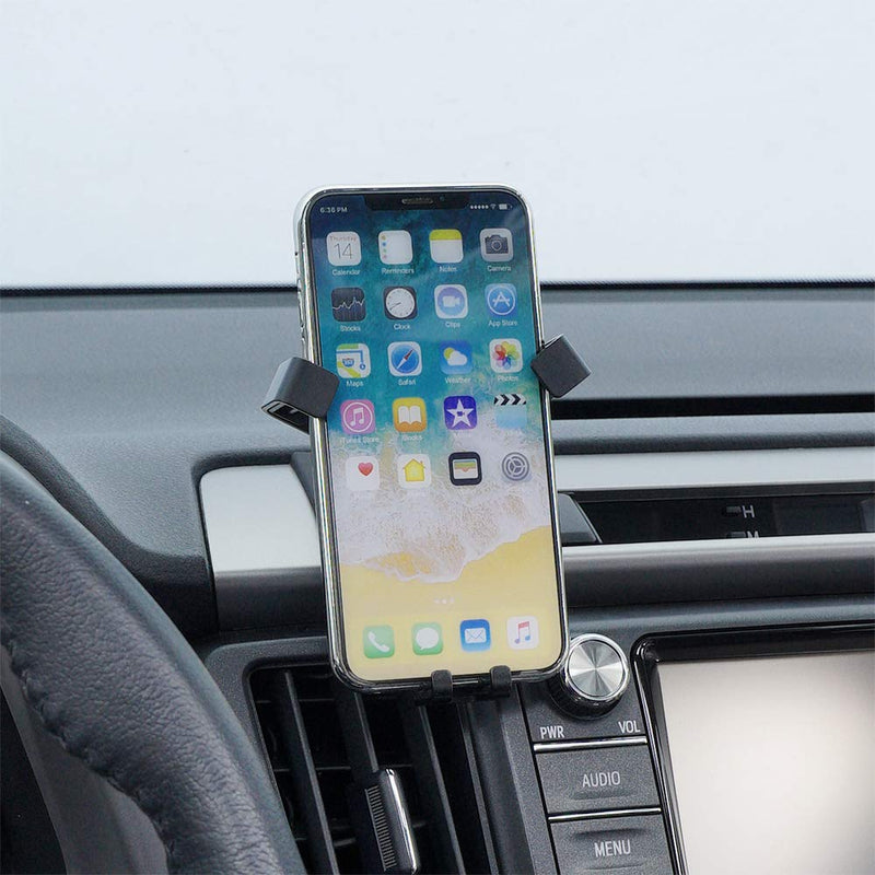 Universal Car Phone Holder Fit for Toyota RAV4 2013 2014 2015 2016 2017 2018 Air Vent Phone Mount Adjustable, Car Phone Cradle Fit for iPhone Samsung 4-7 Inches Smartphone RAV4 13-18 Carbon Fiber