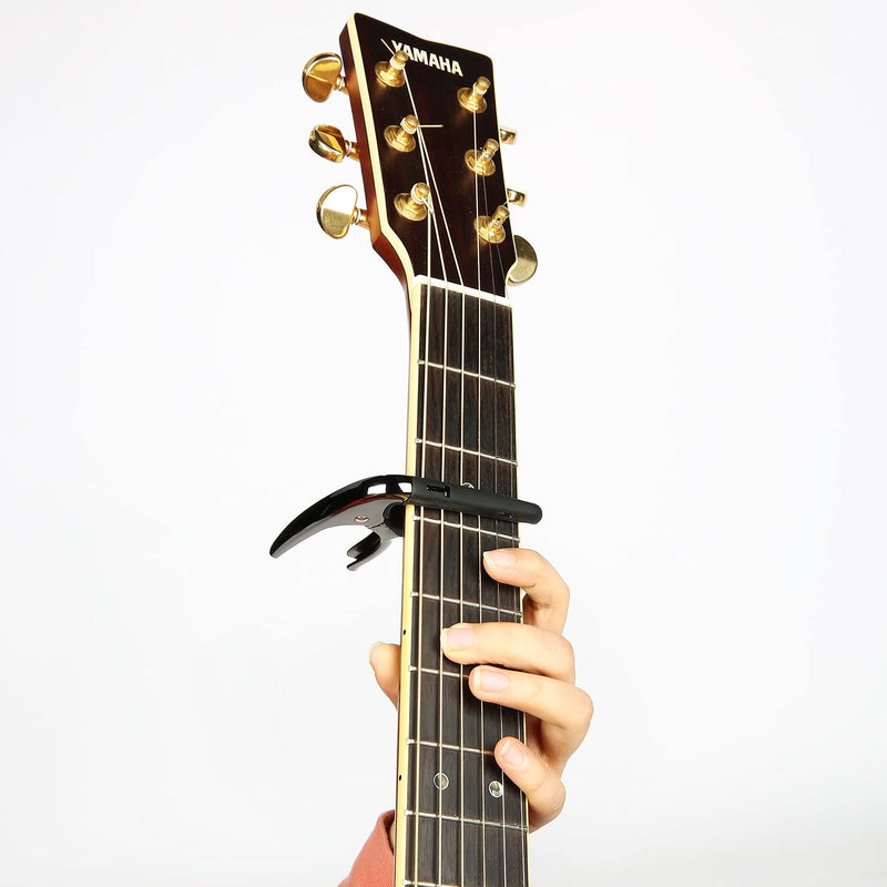 [AUSTRALIA] - Capos for Acoustic Guitars, Electric Guitars and Ukulele, Superior Zinc Alloy and Silicone Made Black 
