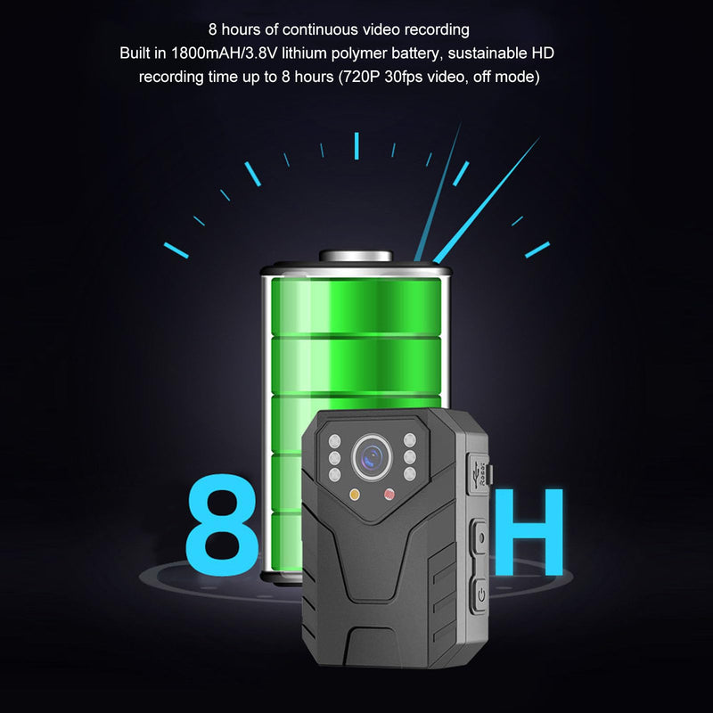 [AUSTRALIA] - Luqeeg 4K Worn Camera, Design, Night, Motion Detection, Wearable Video Recorder with Back Clip for Law Enforcement 