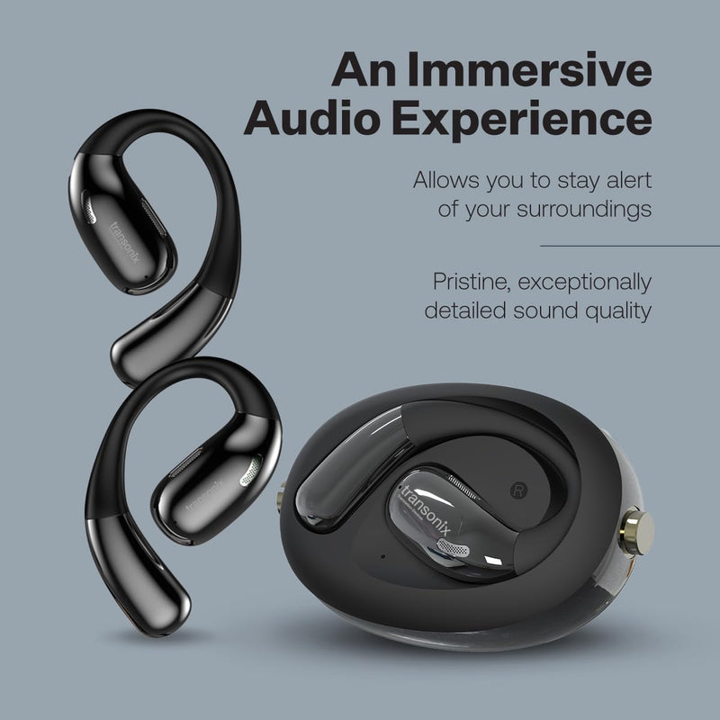 Harmonix TravelerAI Spin, Bluetooth Earbuds with Spinner Case, Real-Time AI Translation, Black