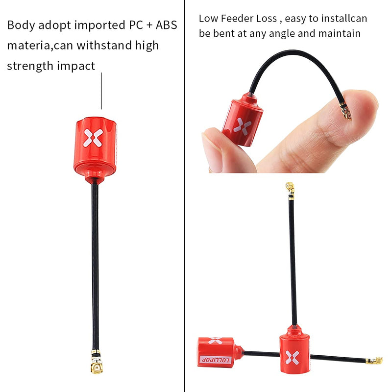 [AUSTRALIA] - FOXEER Lollipop FPV U.FL Antenna 5.8G 2.3dBi Super Mini RHCP Antenna UFL for RC Drone FPV Quadcopeter Multicopter TX/RX (65mm) … 