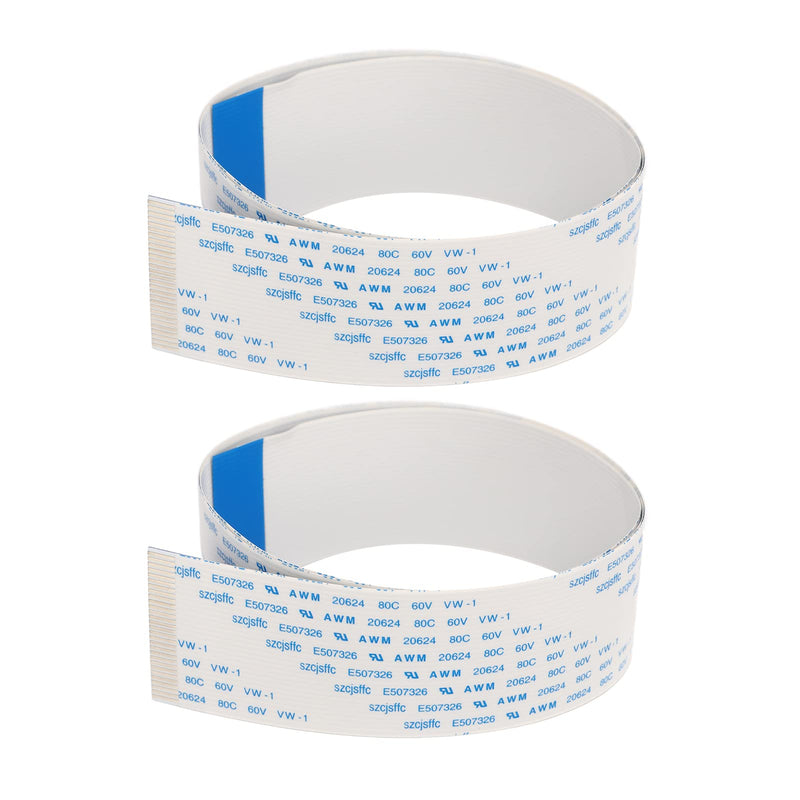 2pcs Flexible Flat Cable FFC Flexible Ribbon Cable for XP600 TX800 Printer Accessory(24in) 24in