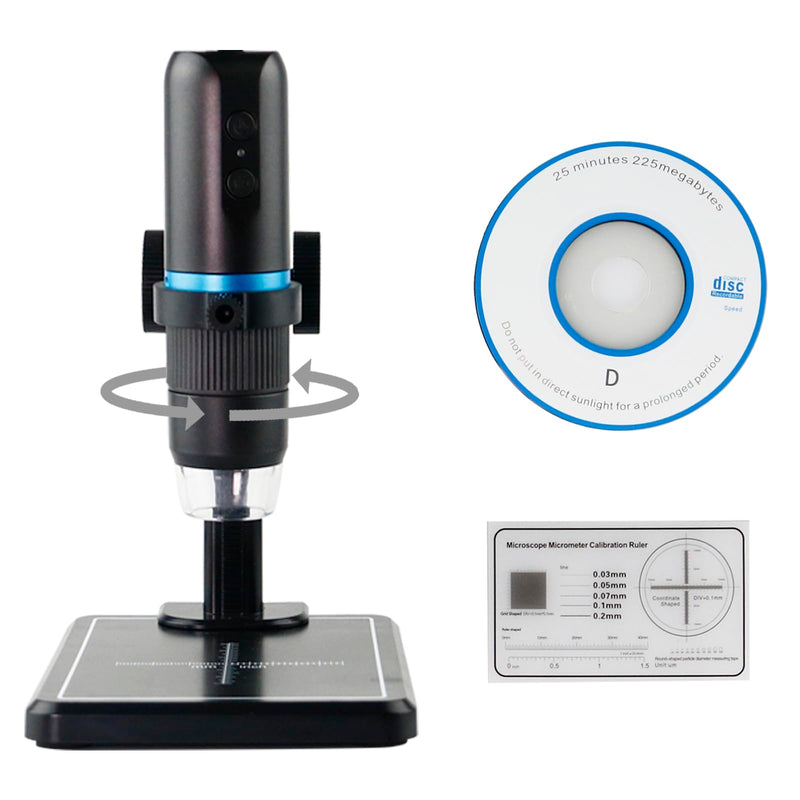 [AUSTRALIA] - Beileshi WiFi USB Digital 50X to 1000X Digital Microscope with Stand, 8 LEDs,Supports APP,Compatible with iPhone iPad Android Mac Windows Wireless Microscope 