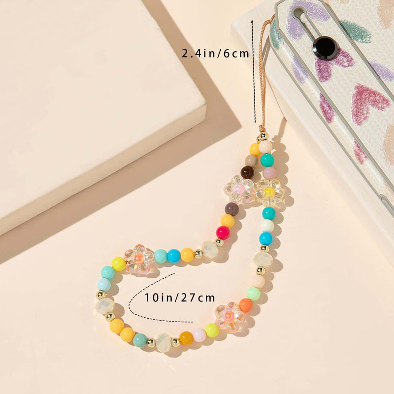 Beaded Phone Lanyard Strap Girly Style Fixed Beads Pearl Neck Lanyards A-PHLY-ykl-22