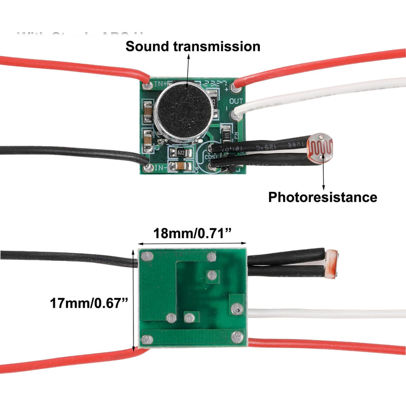 Greluma 3Pcs Sound Light Control Time Delay Switch DC 3-30V Sound Detector Switch Light Sensitive Voice Switch Module High Sensitive Sound Activated Switch