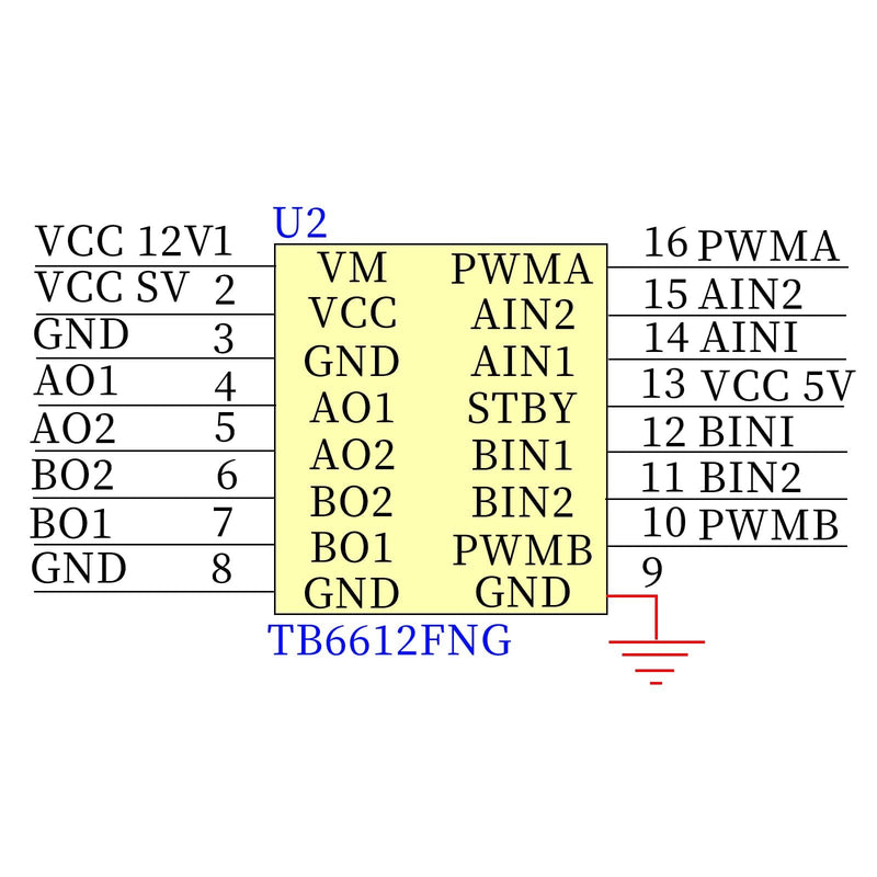 Podazz 2pcs TB6612FNG Motor Driver Module Dual Driver High Performance