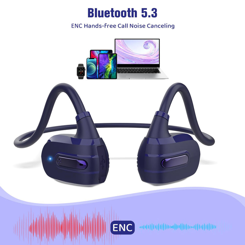 BANIGIPA Kids Headphones, Open Ear Headphones Comfortable for Teens Child Boys Girls, Wireless Bluetooth 5.3 Headset w/Mic for School/Tablet/Travel, 13g Ultra-Light, Protect Hearing, 10H Playtime Pink
