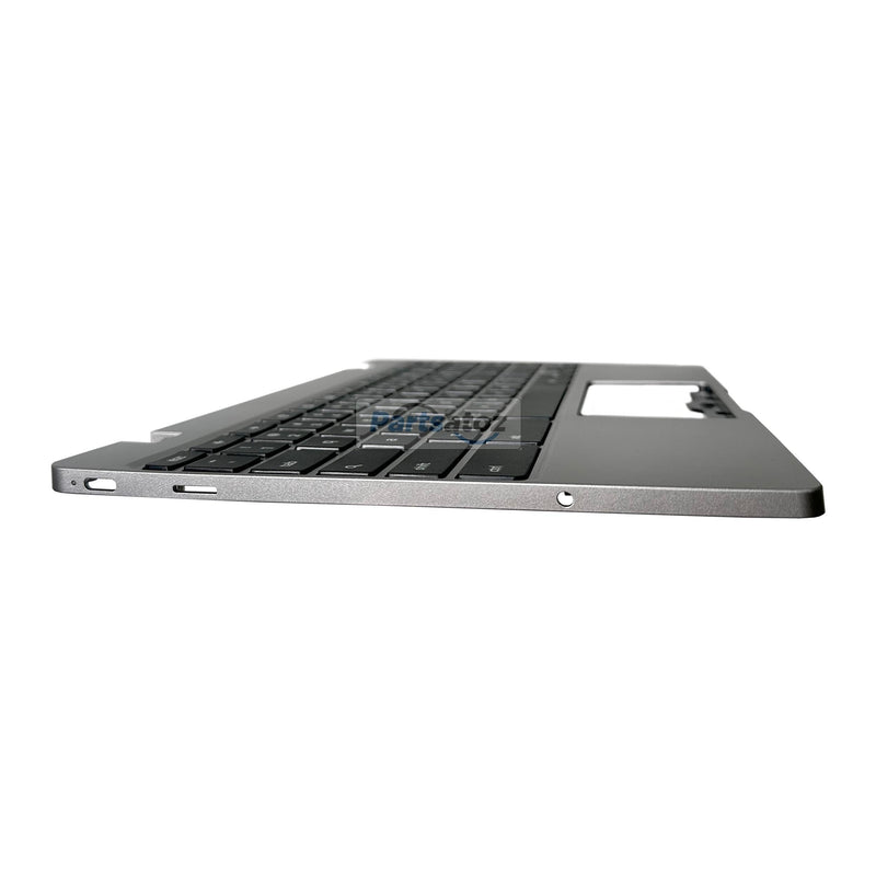 Laptop Palmrest Upper Case Top Cover with US Keyboard Assembly Replacement for Samsung Chromebook 4 XE310XBA XE310XBA-K02 BA98-01976A BA61-03989A - Silver