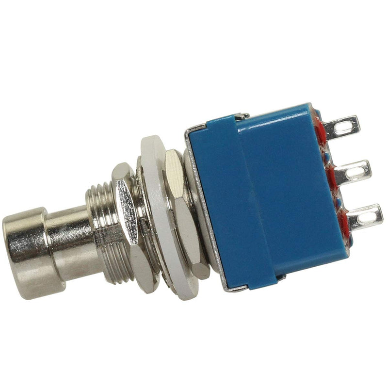 2pcs 9 Pin 3PDT Effector Button Brush Box True Bypass Guitar Effects Pedal Box Stomp Foot Metal Switch