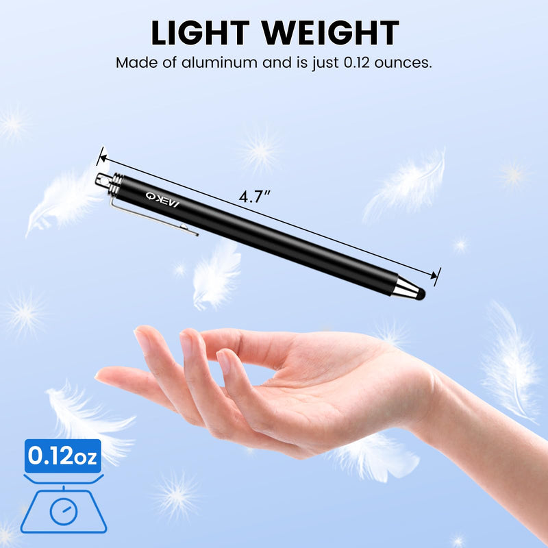 Stylus Pens for Touchscreens, MEKO 10 Pack 0.24" High Precision Replaceable Thin Tip Stylus with 20 Pcs Replacement Tips for iPad iPhone Tablets Smartphone&All Universal Touch Screen(10 Stylus+20Tips)
