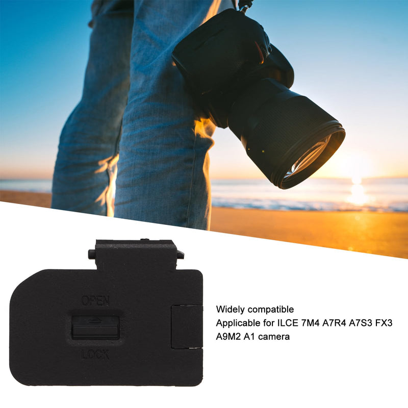 Battery Door Cover for ILCE 7M4 A7R4 A7S3 FX3 A9M2 Camera, Battery Door Chamber Cover Lid Parts, Professional Digital Camera Repair Parts Battery Door with Movable Socket