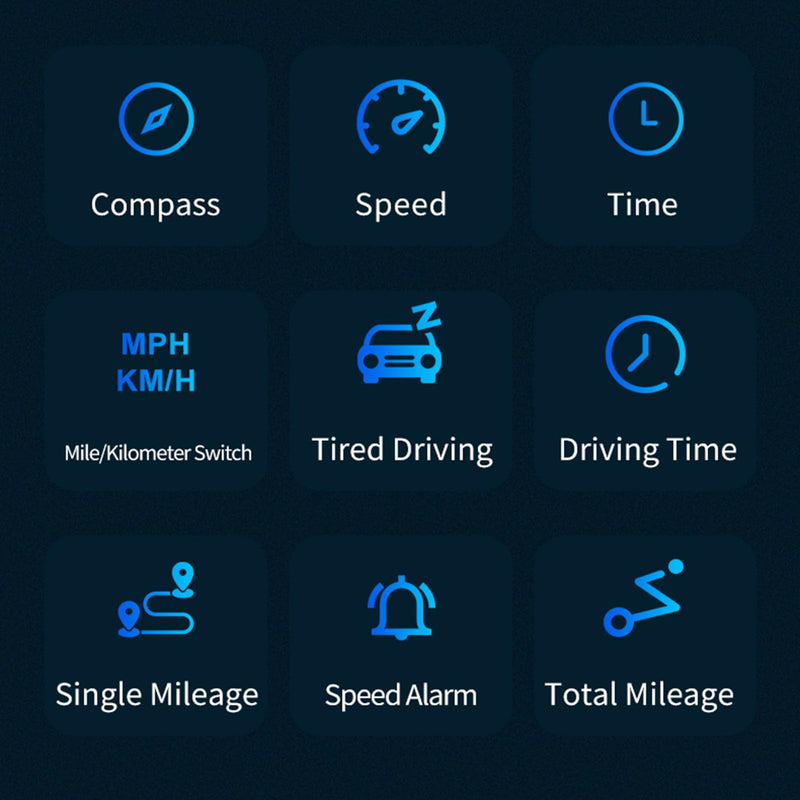 New gps speedometer, hud for car display speed, Heads Up Display mph, Car Digital Speedometer, Multi-function speed display for All cars