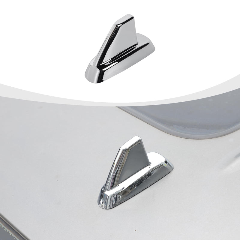 RAZPOY Shark Fin Antenna Base Cover Trim Compatible with Chevy Silverado & Suburban & Tahoe & GMC-Yukon & GMC-Sierra & Cadillac Escalade 2007-2013, Chrome