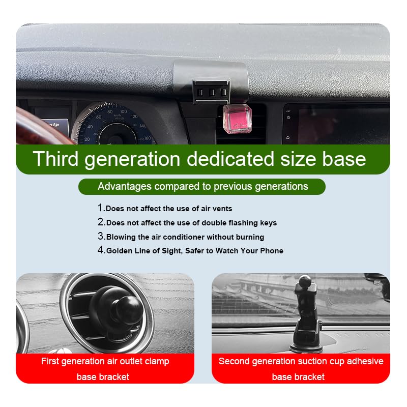 Car Phone Holder for Toyota Sienna Auto Accessories [Only for 2015-2020 Sienna] [Auto Lock Hands Free Cell Phone Mount Car fits for iPhone & All Smartphones]
