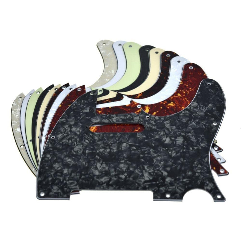 [AUSTRALIA] - Dopro 8 Hole Tele Style Guitar Pickguard TL Pick Guard with Pickup Mounting Screw Holes for Tele/Telecaster Vintage Tortoise With Neck Pickup Mounting Holes 