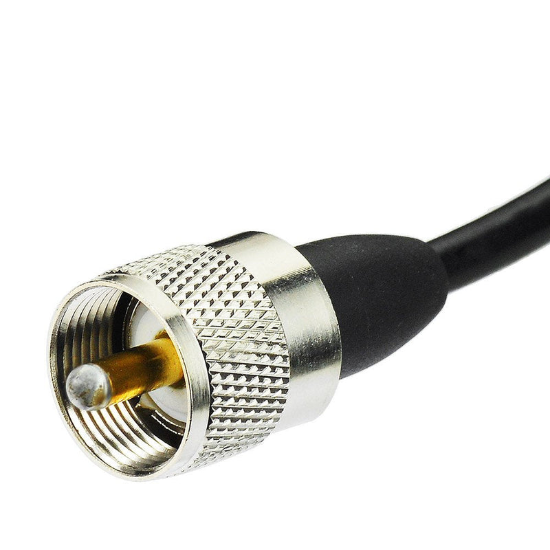 [AUSTRALIA] - Eightwood Dual Band VHF UHF Ham Mobile Radio Antenna PL259 Connector with Magnetic Base Extension Cable 16 feet for Vehicle Marine Ham Radio Amateur Radio Mobile Transceiver 144/430mhz 