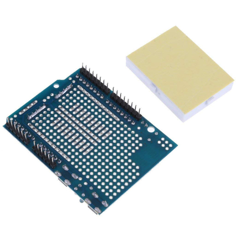 Hailege 2 x UNO R3 Proto Shield Prototype Expansion Board with SYB-170 Mini Breadboard Based on Arduino UNO R3 ProtoShield