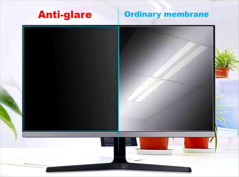 24" (2Pack) eye protection anti-fatigue screen, anti-blue light filter, anti-glare curtain protective film